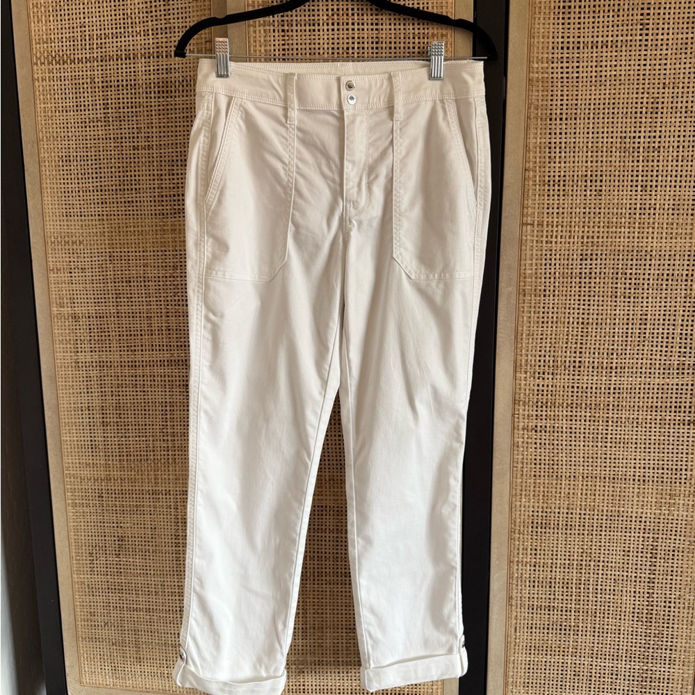 White House Black Market Straight Leg White Pants